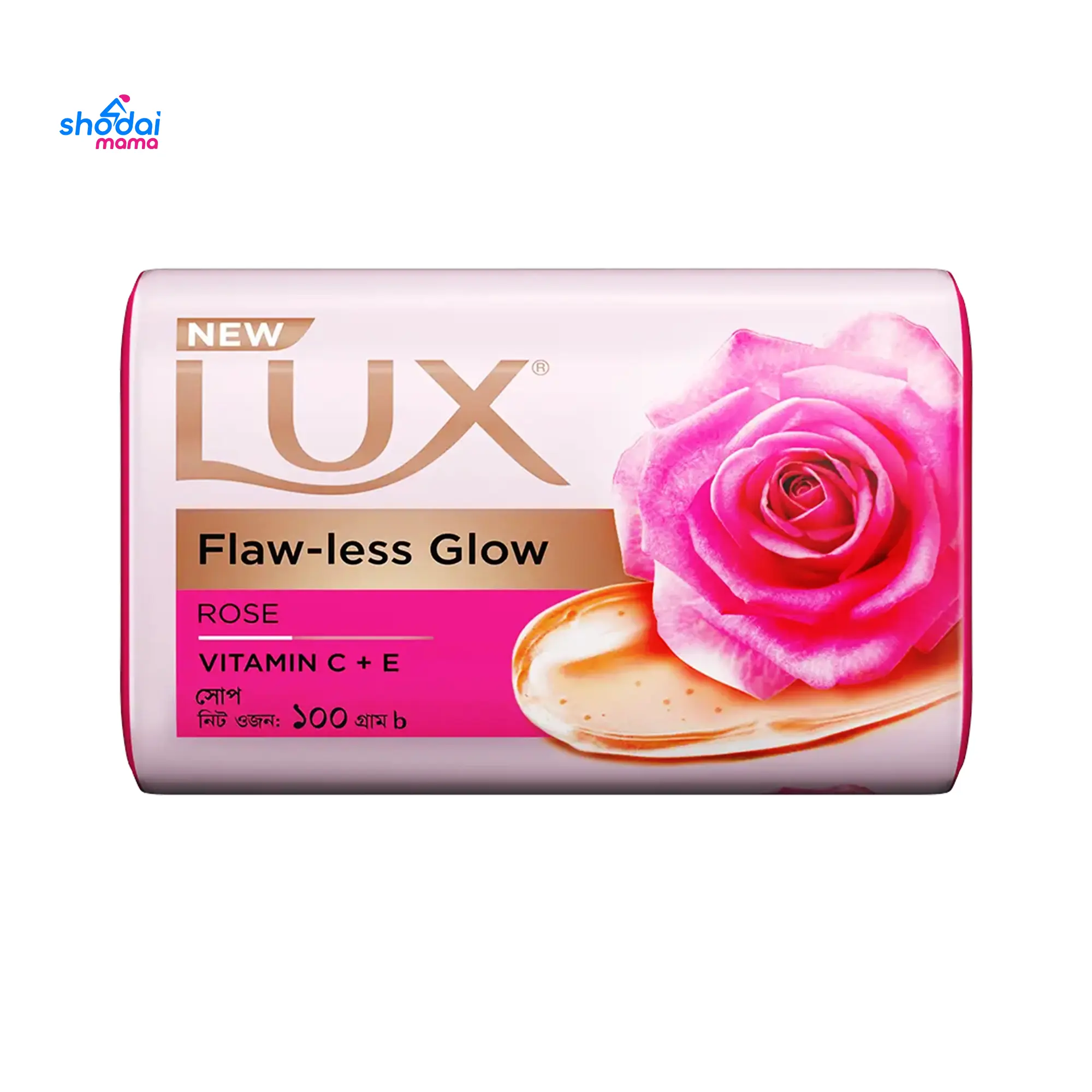 Lux Flaw-Less Glow Rose Soap 100gm